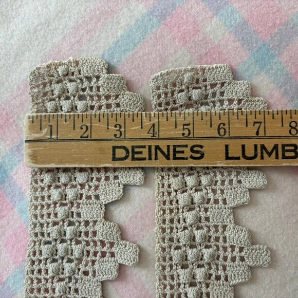 Antique Vintage Crochet Trim Edging Lot of 3 - Picture 7 of 10